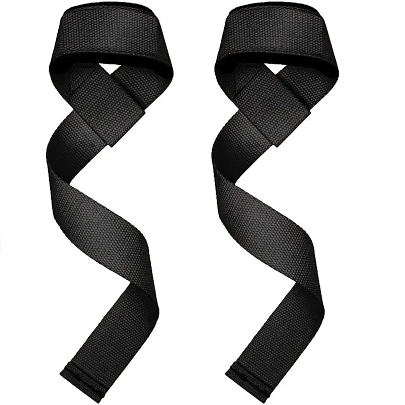 Adjustable weightlifting wrist straps, non-slip grip