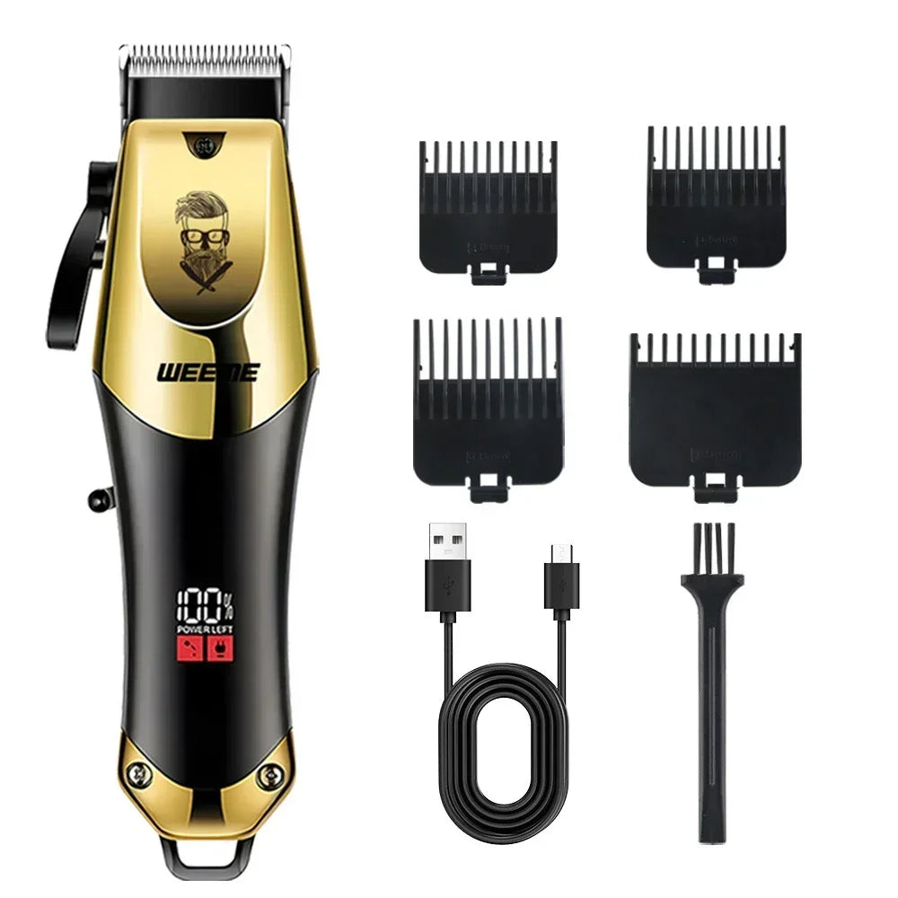 USB rechargeable hair clipper and beard trimmer kit